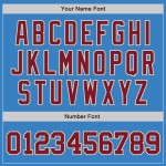 Benutzerdefinierte Creme Crimson-City Jersey Pulver Authentisches Baseball Blau Benutzerdefinierte Creme Crimson-City Jersey Pulver Authentisches Baseball Blau