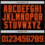 Benutzerdefinierte schwarz orange Nadelstreifen orange-schwarz authentische Baseball Jersey Benutzerdefinierte schwarz orange Nadelstreifen orange-schwarz authentische Baseball Jersey