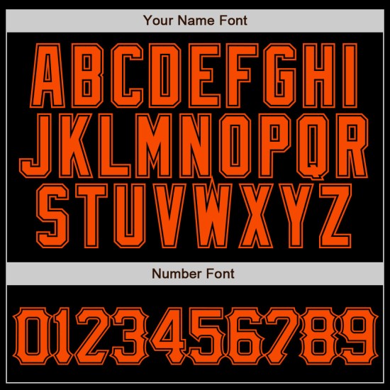 Benutzerdefinierte schwarz orange Nadelstreifen orange-schwarz authentische Baseball Jersey Benutzerdefinierte schwarz orange Nadelstreifen orange-schwarz authentische Baseball Jersey