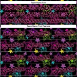 Muster 3D Custom Schwarz-Rosa Authentic Stars Jersey Bunte Graffiti Kreative Baseball Muster 3D Custom Schwarz-Rosa Authentic Stars Jersey Bunte Graffiti Kreative Baseball