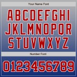 Graues Baseball Authentic Fade Jersey Rot-Royal Fashion Custom Graues Baseball Authentic Fade Jersey Rot-Royal Fashion Custom