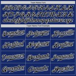 Benutzerdefinierte Royal White Pinstripe Schwarz-Weiß Authentic Baseball Jersey