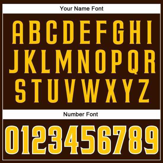 Benutzerdefiniertes ärmelloses Trikot Authentic Braun Gold-Weiß Baseball