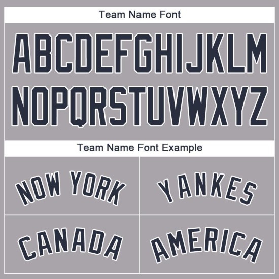 Individuelles grau-marineblau-weißes Baseball-Trikot Individuelles grau-marineblau-weißes Baseball-Trikot