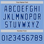 Jersey Blue Light Baseball Authentic Royal-Weiß Custom