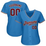 Benutzerdefinierte Creme Crimson-City Jersey Pulver Authentisches Baseball Blau Benutzerdefinierte Creme Crimson-City Jersey Pulver Authentisches Baseball Blau