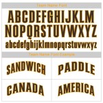 Benutzerdefinierte weiß braun Nadelstreifen braun-gold Baseball Jersey Benutzerdefinierte weiß braun Nadelstreifen braun-gold Baseball Jersey