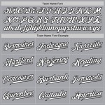 Fade Custom Jersey Orange-Schwarz Grau Mode Weiß Baseball Authentic