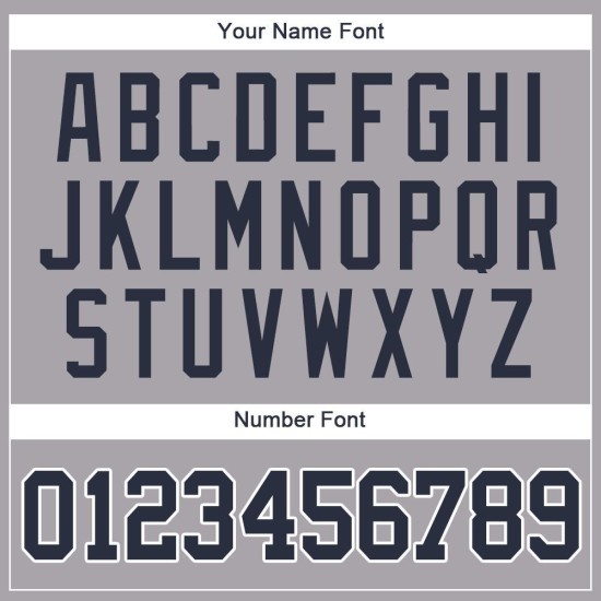 Individuelles grau-marineblau-weißes Baseball-Trikot Individuelles grau-marineblau-weißes Baseball-Trikot