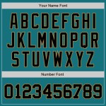 Teal Jersey Gold Authentic Baseball Schwarz-Old Custom Teal Jersey Gold Authentic Baseball Schwarz-Old Custom