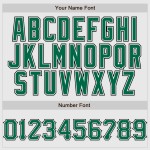 Ärmel Baseball Nadelstreifen Grün-Schwarz Kelly Weiß Jersey Custom Raglan Authentic Schwarz Ärmel Baseball Nadelstreifen Grün-Schwarz Kelly Weiß Jersey Custom Raglan Authentic Schwarz