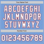 Mode Benutzerdefinierte Weiß-Rot Jersey Fade Light Baseball Blau