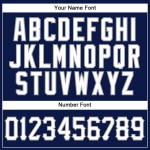 Benutzerdefiniertes authentisches Baseball-Trikot mit marineblauen und weißen Nadelstreifen in Weiß und Grau