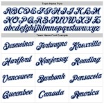 Cropped Jersey Navy-Light Damen Custom Blau Weiß Baseball V-Ausschnitt