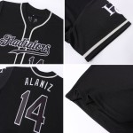 Benutzerdefiniertes schwarzes und graues authentisches Baseball-Trikot Benutzerdefiniertes schwarzes und graues authentisches Baseball-Trikot