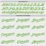 Grün-Pink Authentic Custom Split Baseball Fashion Jersey Neon Weiß