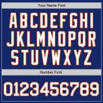 Baseball Authentic Trikot Weiß-Orange Royal Custom