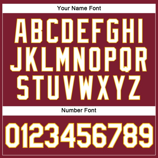 Jersey Weiß-Gold Cropped Damen Custom Crimson Baseball V-Ausschnitt