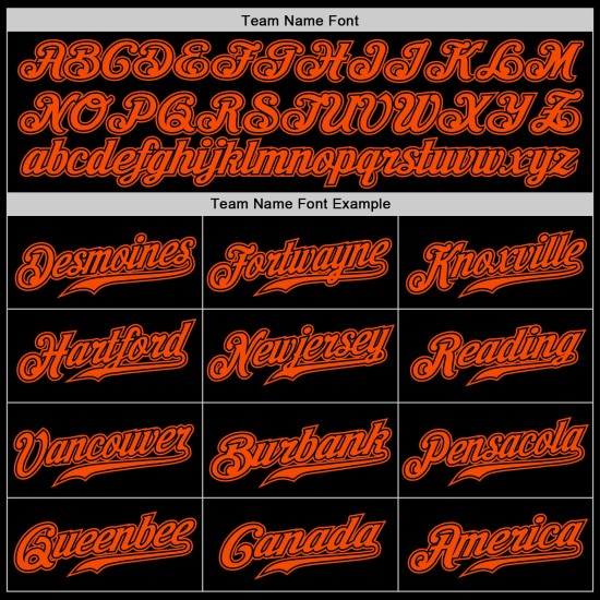 Benutzerdefinierte schwarz orange Nadelstreifen orange-schwarz authentische Baseball Jersey Benutzerdefinierte schwarz orange Nadelstreifen orange-schwarz authentische Baseball Jersey