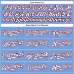 Benutzerdefinierte Hellblau Weiß Nadelstreifen Pink-Schwarz Authentic Baseball Jersey Benutzerdefinierte Hellblau Weiß Nadelstreifen Pink-Schwarz Authentic Baseball Jersey