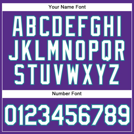 Weiß-Blaugrün Authentic Custom Jersey Baseball Lila Ärmellos Weiß-Blaugrün Authentic Custom Jersey Baseball Lila Ärmellos