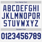 Individuelles weißes Royal-Baseballtrikot