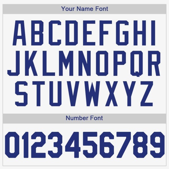 Individuelles weißes Royal-Baseballtrikot