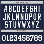 Marineblaues, weiß-kastanienbraunes Baseball-Trikot, authentisch, individuell