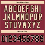 Benutzerdefiniertes authentisches Baseball-Trikot in Crimson Black-City Cream