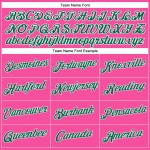 Baseball Damen Trikot V-Ausschnitt Kelly Custom Cropped Grün-Weiß Rosa