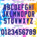 Benutzerdefiniertes weißes Royal-Pink 3D-Muster-Design Aquarell Authentic Baseball Jersey