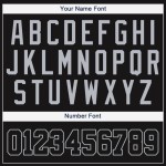 Benutzerdefiniertes schwarz-graues Baseball-Trikot