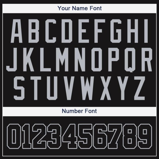 Benutzerdefiniertes schwarz-graues Baseball-Trikot