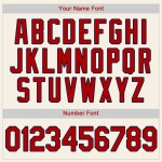 Benutzerdefiniertes authentisches Baseball-Trikot in Creme-Rot-Marineblau Benutzerdefiniertes authentisches Baseball-Trikot in Creme-Rot-Marineblau