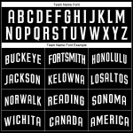 Benutzerdefiniertes authentisches Baseball-Trikot in Schwarz und Weiß