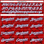 Benutzerdefinierte rot weiß-königsblau 3D Muster Design Spinnennetz authentische Baseball Jersey