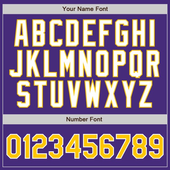 Benutzerdefinierte lila weiß Nadelstreifen Gold-weiß authentische Baseball Jersey Benutzerdefinierte lila weiß Nadelstreifen Gold-weiß authentische Baseball Jersey