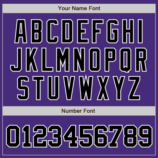 Benutzerdefiniertes Lila Schwarz-Weiß Authentic Baseball Trikot Benutzerdefiniertes Lila Schwarz-Weiß Authentic Baseball Trikot