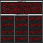 Benutzerdefiniertes Weiß-Schwarz-Rot Authentic Split Fashion Baseball Jersey