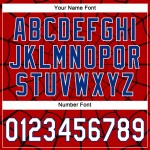 Benutzerdefinierte rot weiß-königsblau 3D Muster Design Spinnennetz authentische Baseball Jersey