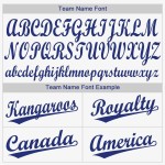 Individuelles weißes Royal-Baseballtrikot